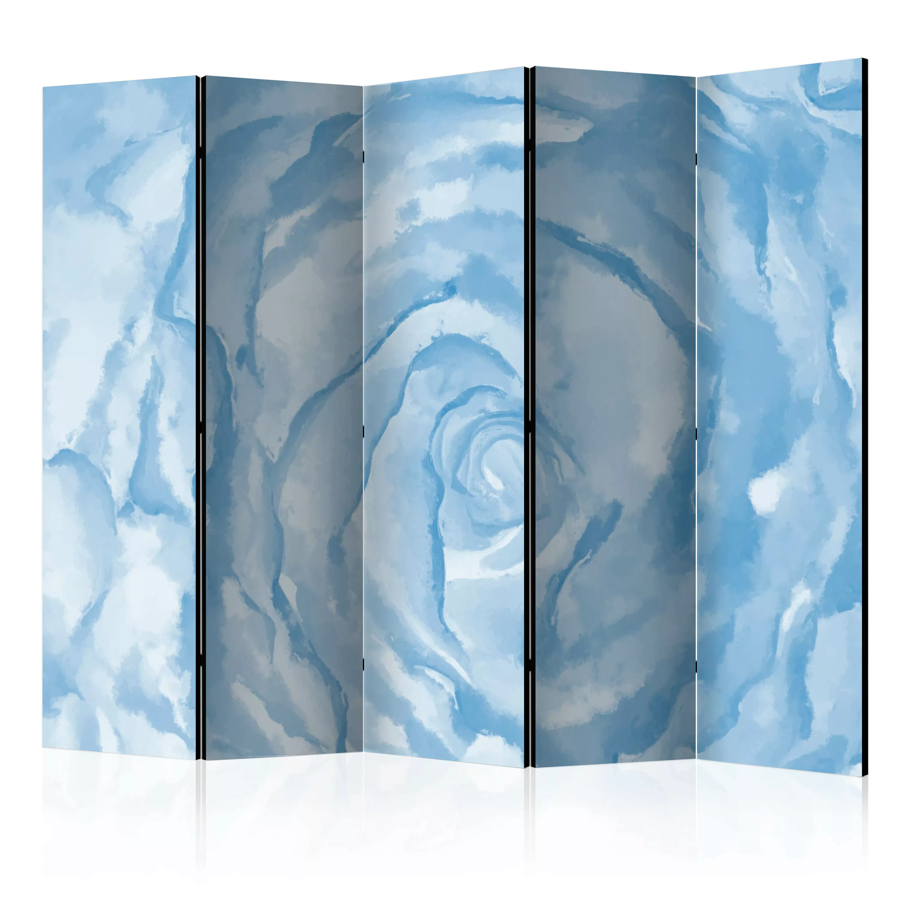 5-teiliges Paravent - Rose (blue) Ii [room Dividers] günstig online kaufen