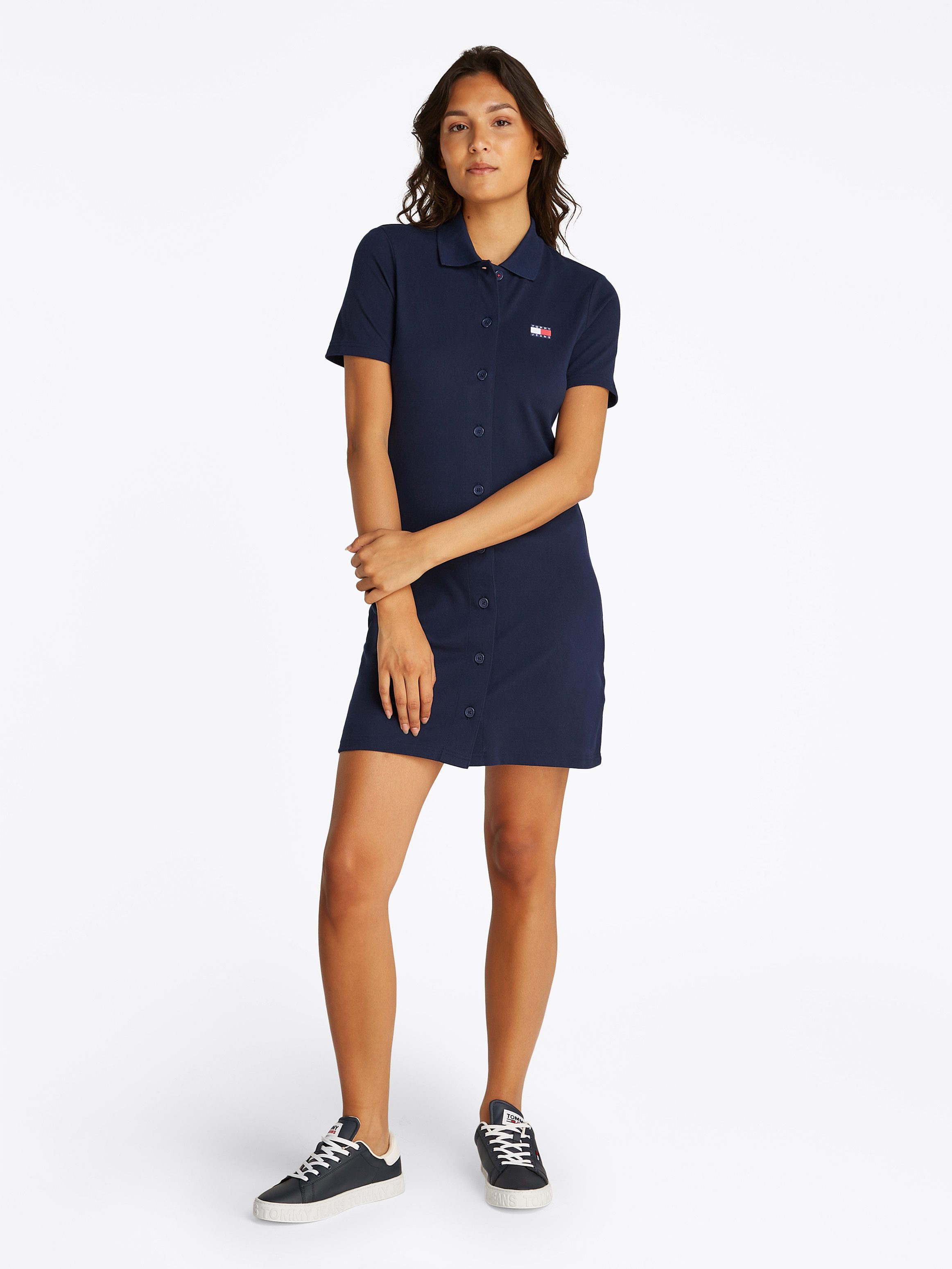 Tommy Jeans Polokleid TJW BADGE PIQUE günstig online kaufen