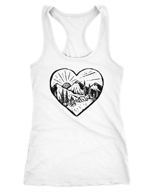 Neverless Tanktop Damen Tank-Top Wandern Berge Naturfreunde Adventure Campi günstig online kaufen