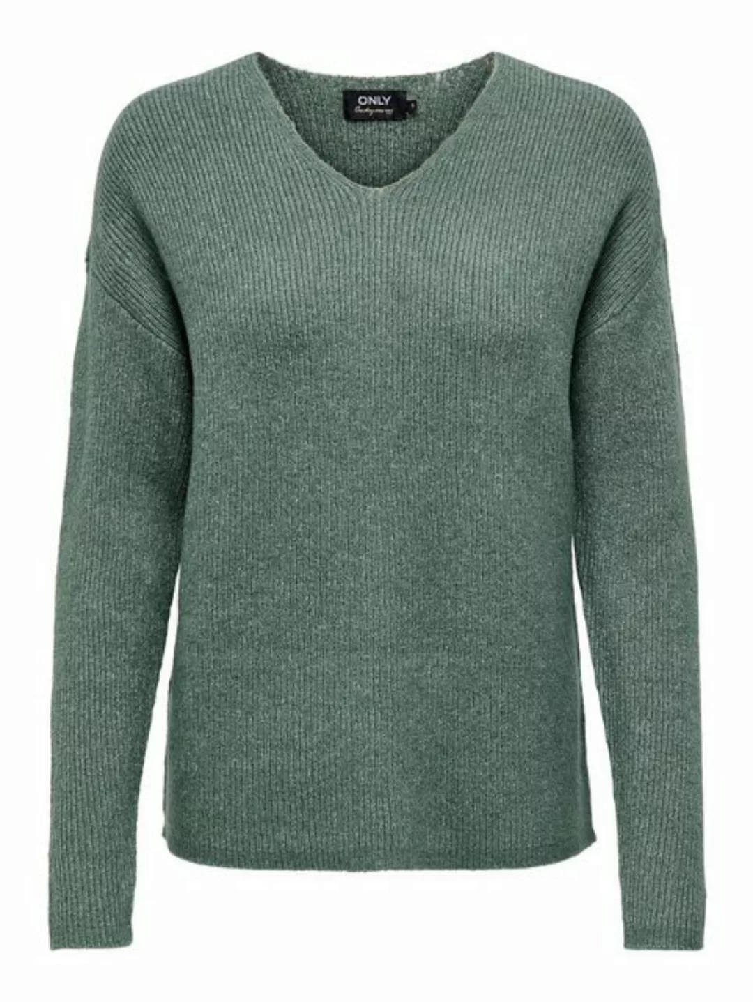 ONLY Strickpullover Warmer Strickpullover Stretch V-Ausschnitt Sweater ONLC günstig online kaufen