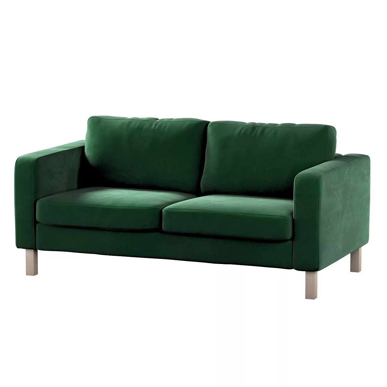 Bezug für Karlstad 2-Sitzer Sofa nicht ausklappbar, grün, Sofahusse, Karlst günstig online kaufen