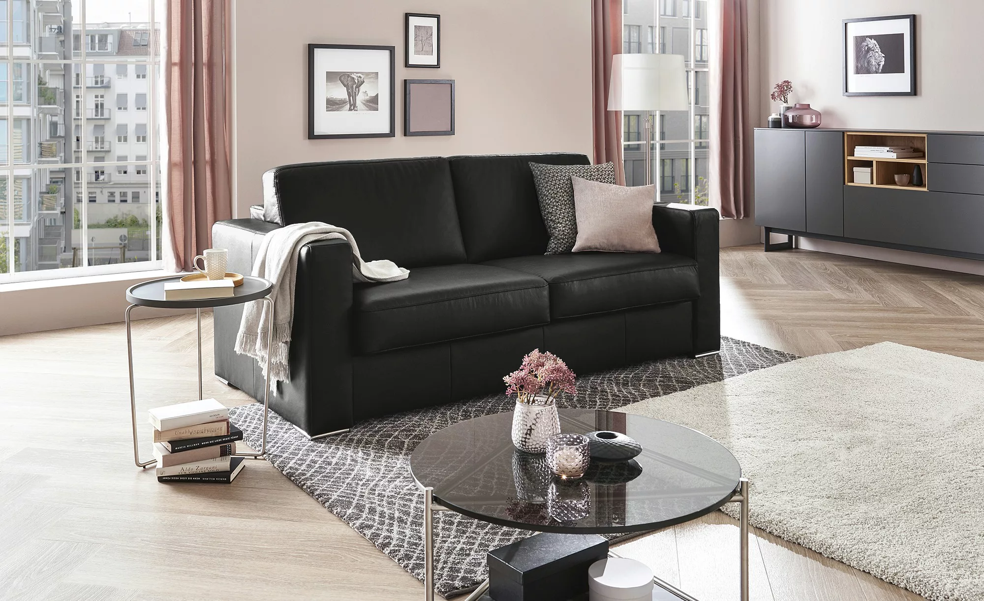 Betty Schlafsofa  Betty ¦ schwarz ¦ Maße (cm): B: 194 H: 86 T: 97 Polstermö günstig online kaufen