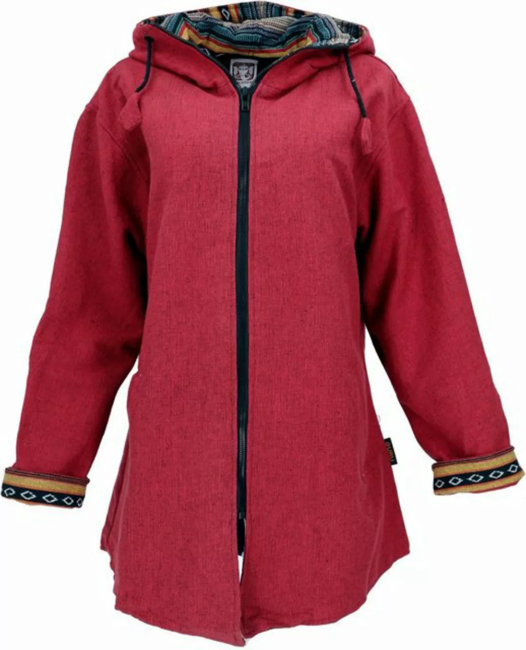 Guru-Shop Langjacke Boho Kurzmantel, Baumwollmantel aus Nepal,.. günstig online kaufen