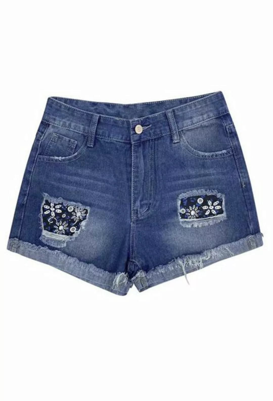 SEGUEN Jeansshorts Zerrissene Jeans-Shorts für Frauen (Personalisierte Jean günstig online kaufen