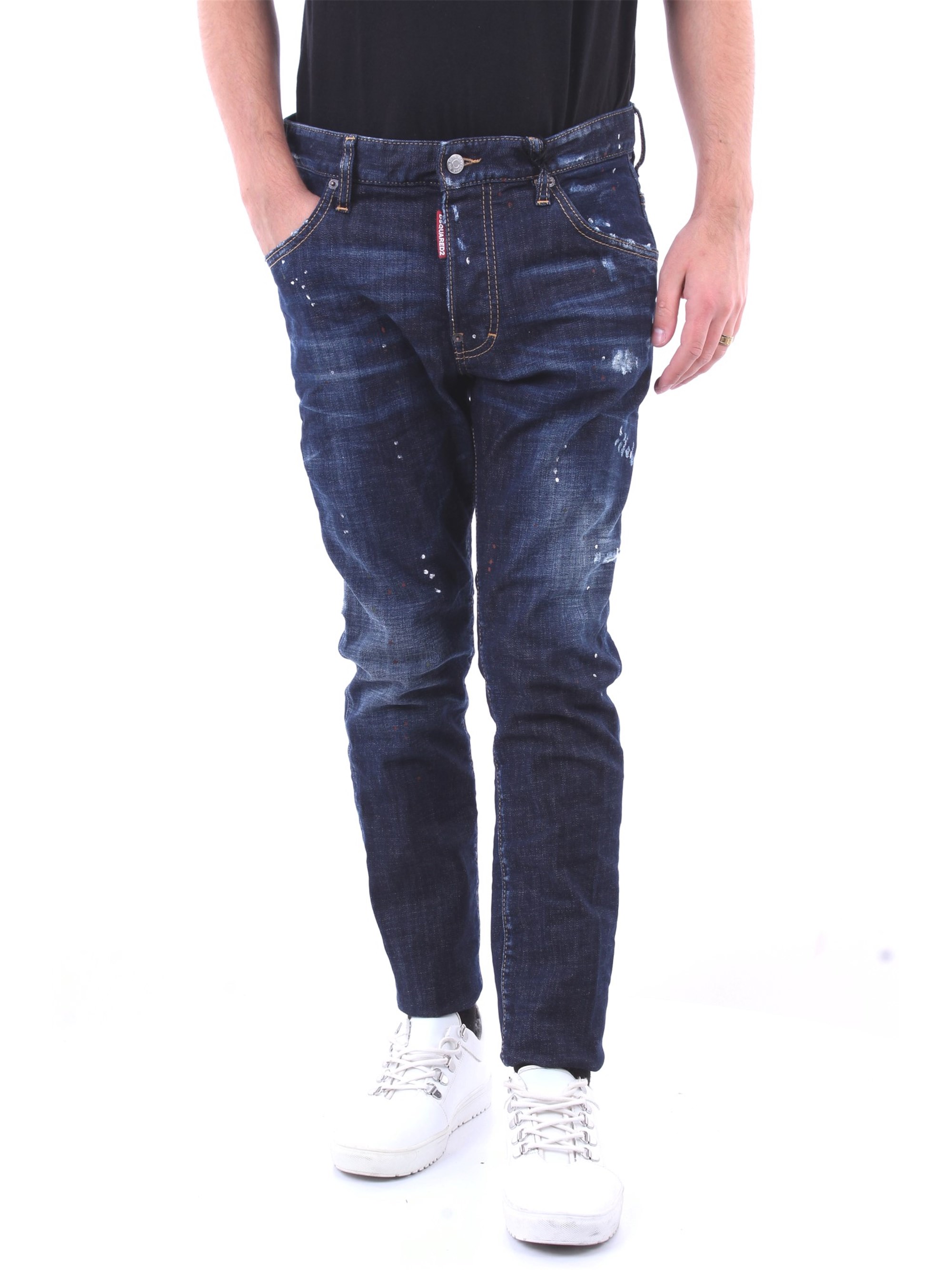 DSQUARED2 schlank Herren Dunkle Jeans günstig online kaufen