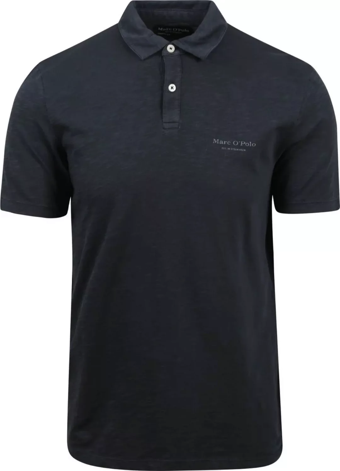 Marc O'Polo Polohemd Melange Navy - Größe XL günstig online kaufen