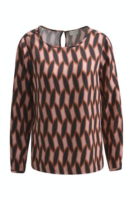 Milano Italy Kurzarmbluse BLOUSE WITH ROUNDNECK AND LONG günstig online kaufen