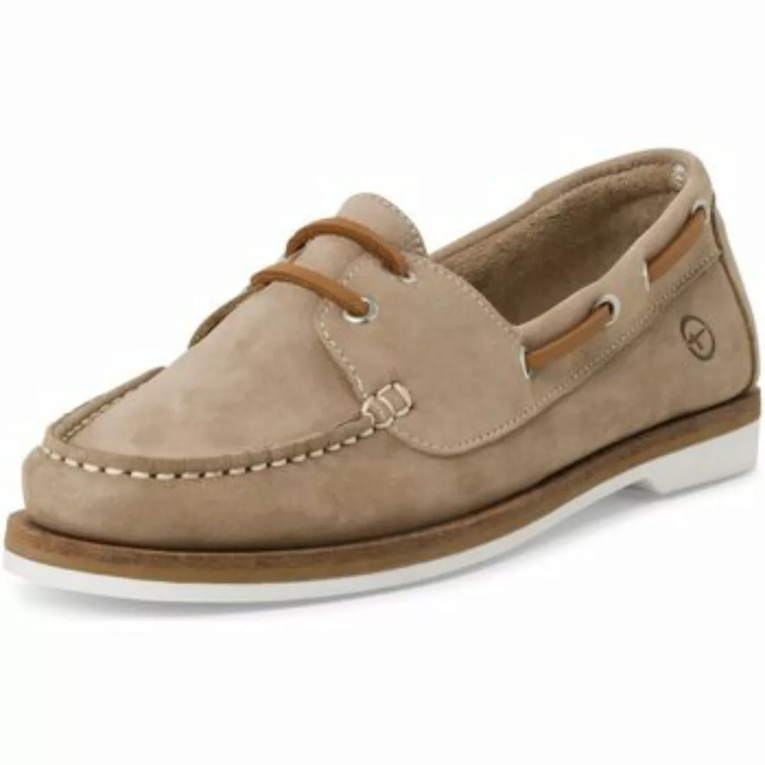 Tamaris  Mokassins Schnuerschuhe taupe Leder 1-23616-42 341 günstig online kaufen