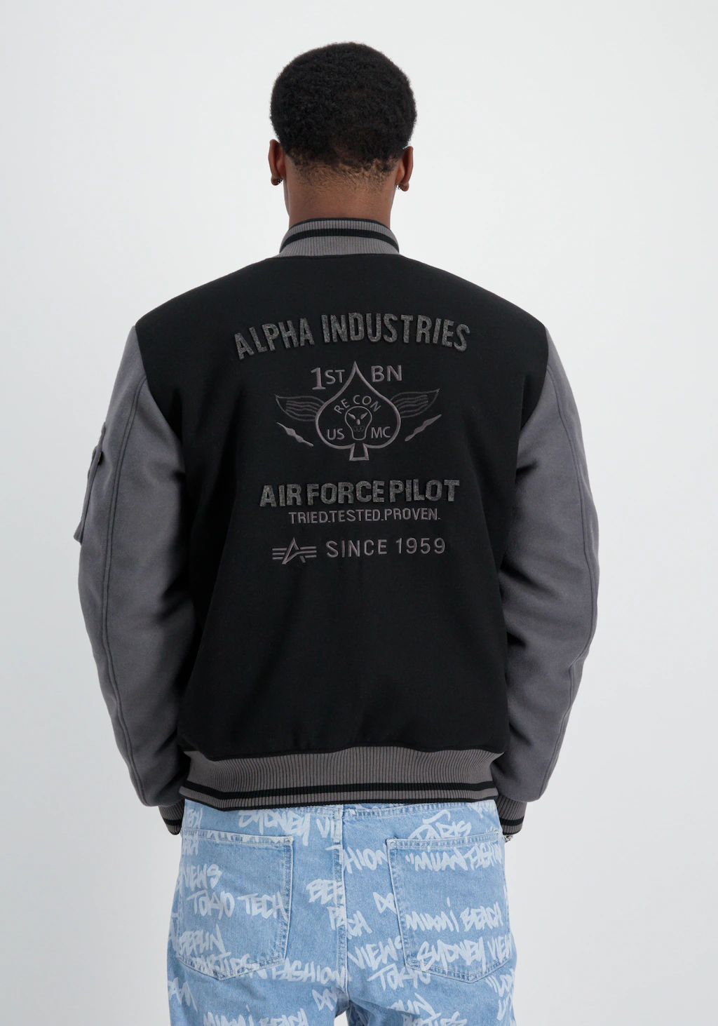 Alpha Industries Bomberjacke "ALPHA INDUSTRIES Men - Bomber Jackets Varsity günstig online kaufen