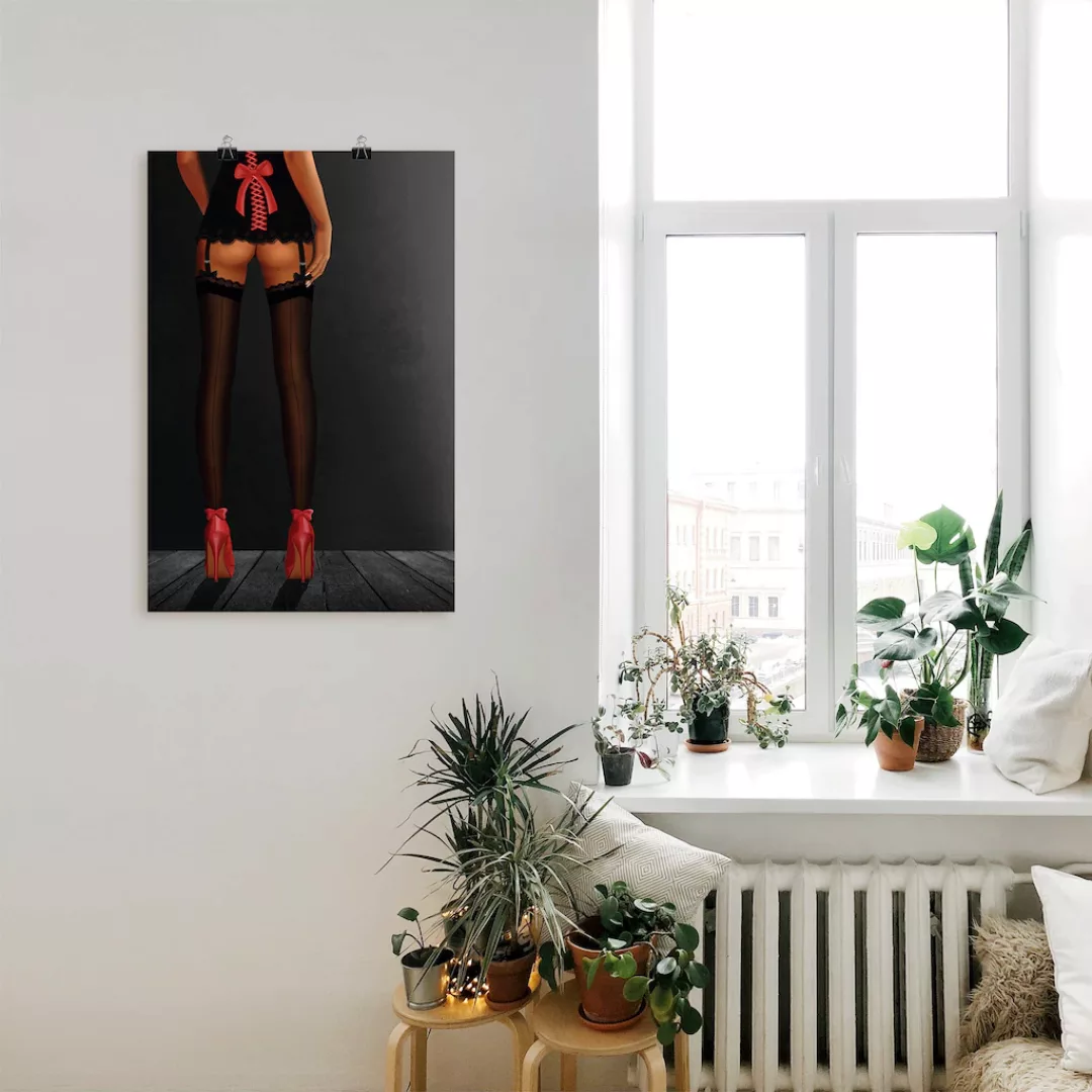 Artland Wandbild "Sexy Beine in High Heels", Frau, (1 St.), als Alubild, Ou günstig online kaufen