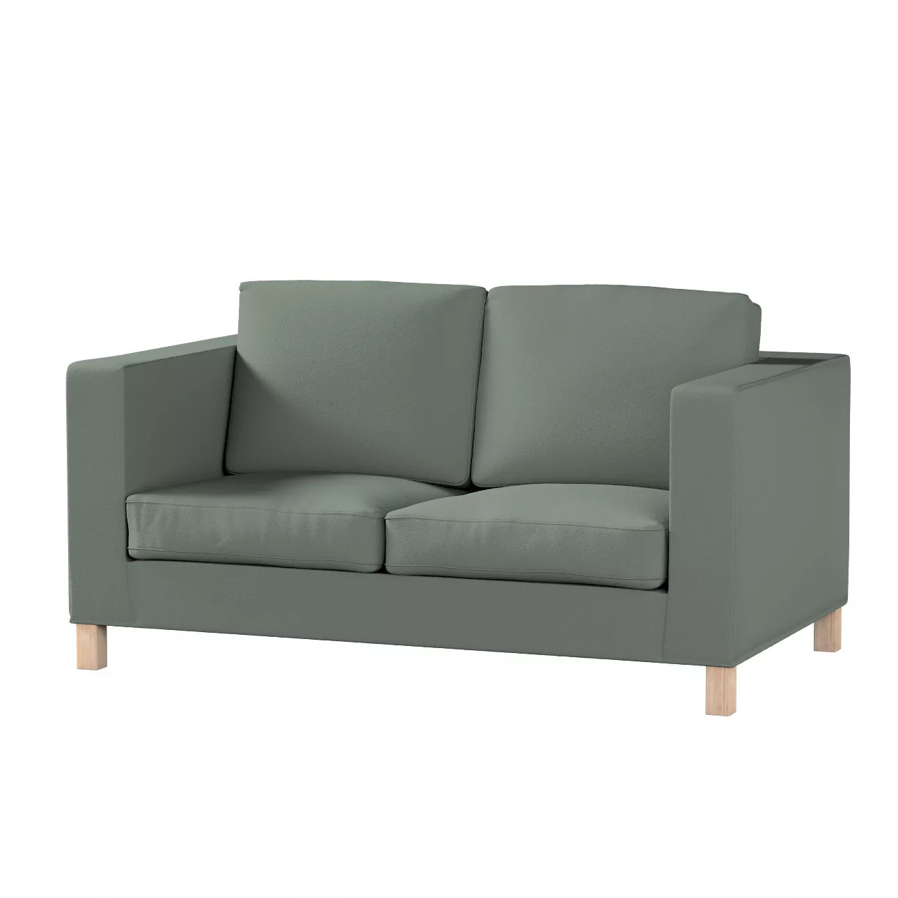 Bezug für Karlanda 2-Sitzer Sofa nicht ausklappbar, kurz, grün, 60cm x 30cm günstig online kaufen