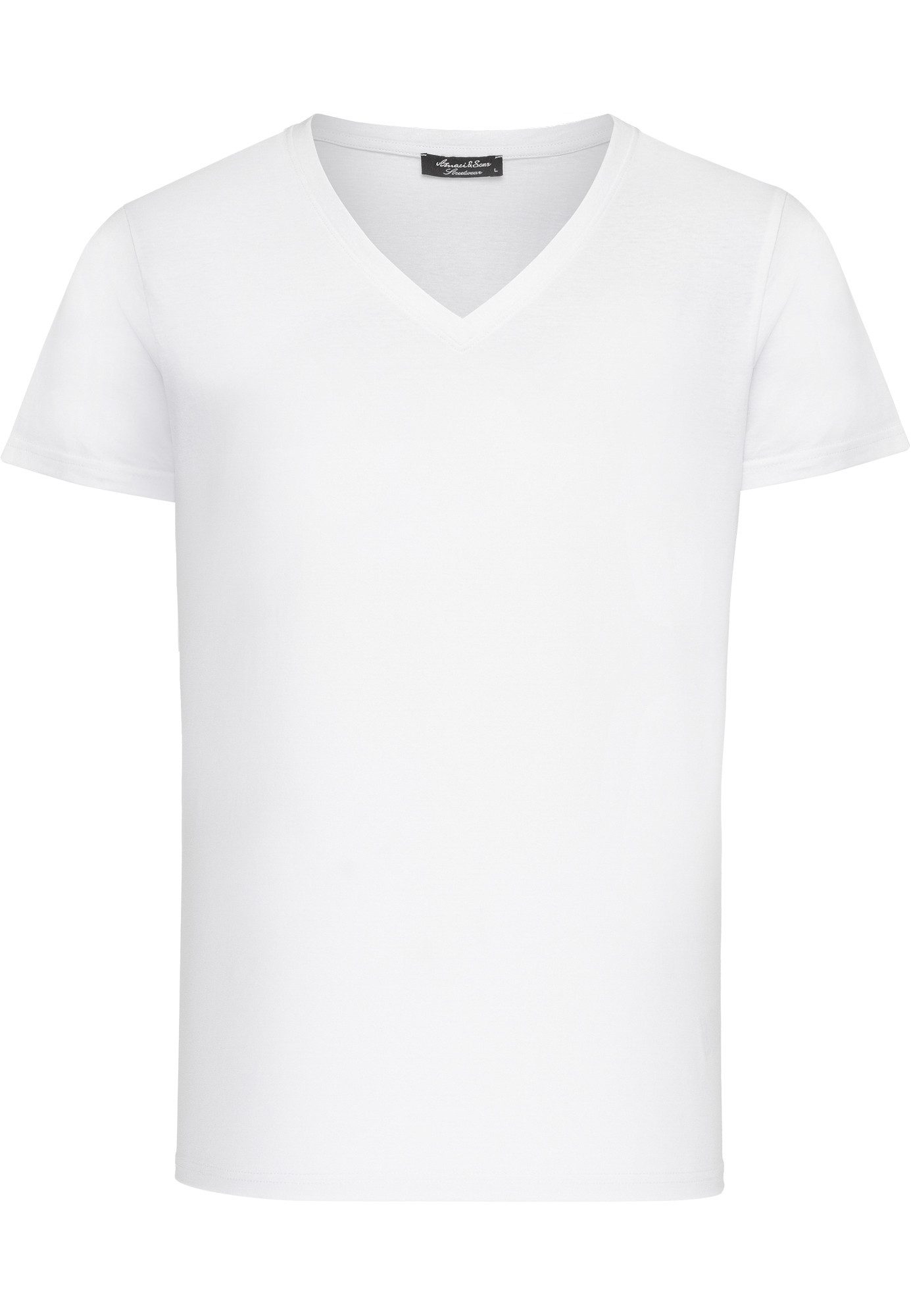 Amaci&Sons T-Shirt EUGENE Basic T-Shirt mit günstig online kaufen