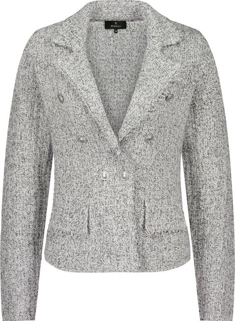 Monari Outdoorjacke Tweed-Strickblazer chrome günstig online kaufen