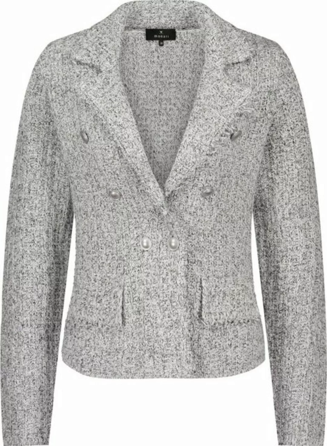 Monari Outdoorjacke Tweed-Strickblazer chrome günstig online kaufen