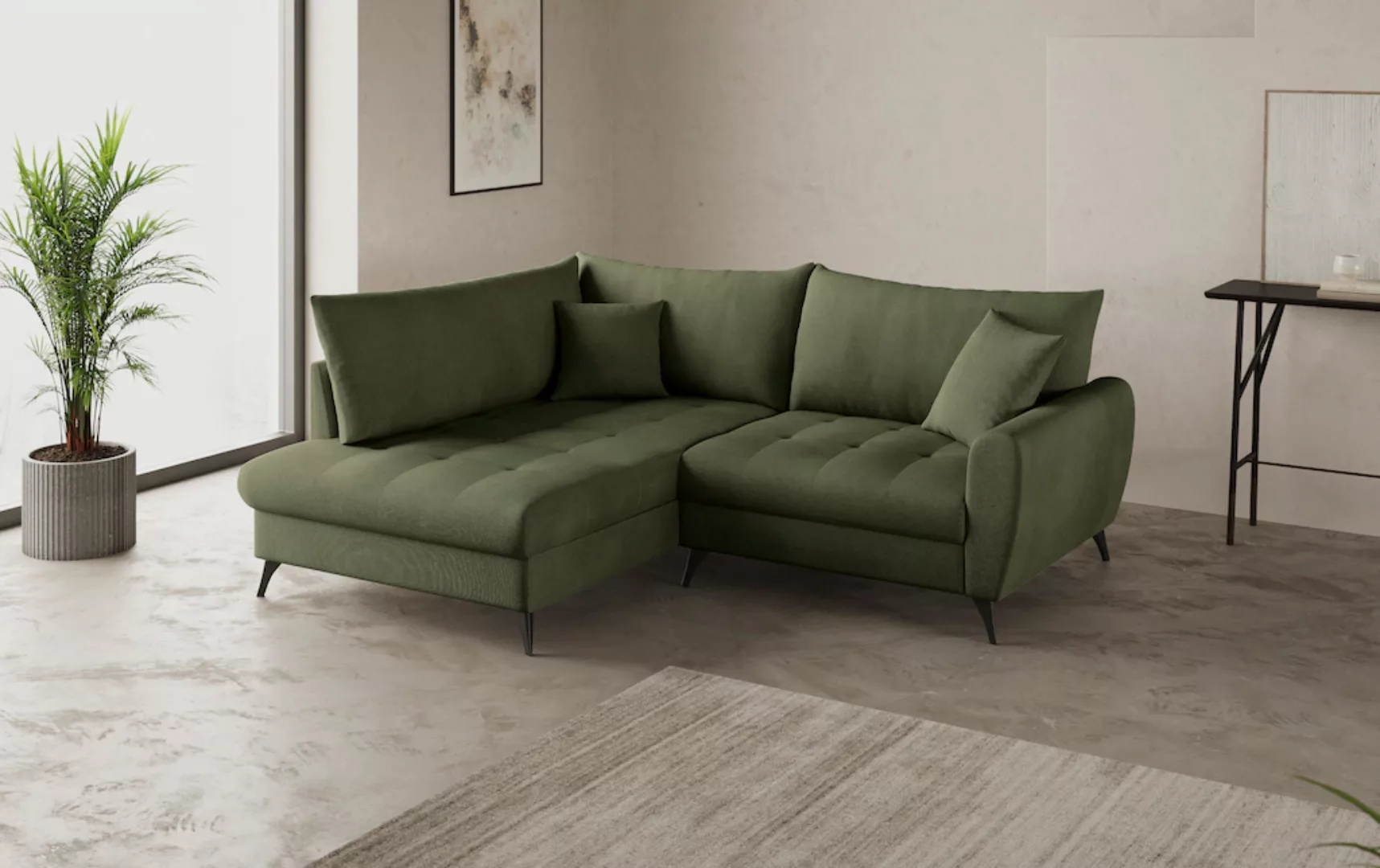 Home affaire Ecksofa "Blackburn II, L-Form", Mit Kaltschaumpolsterung bis 1 günstig online kaufen