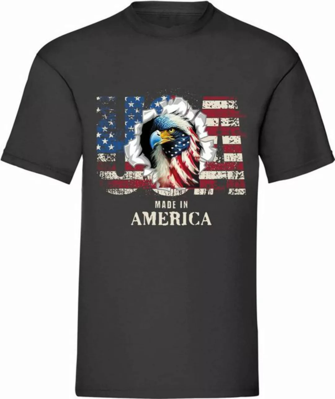 Banco T-Shirt Herren T-Shirt USA Adler Independence Day (01) 100% Baumwolle günstig online kaufen