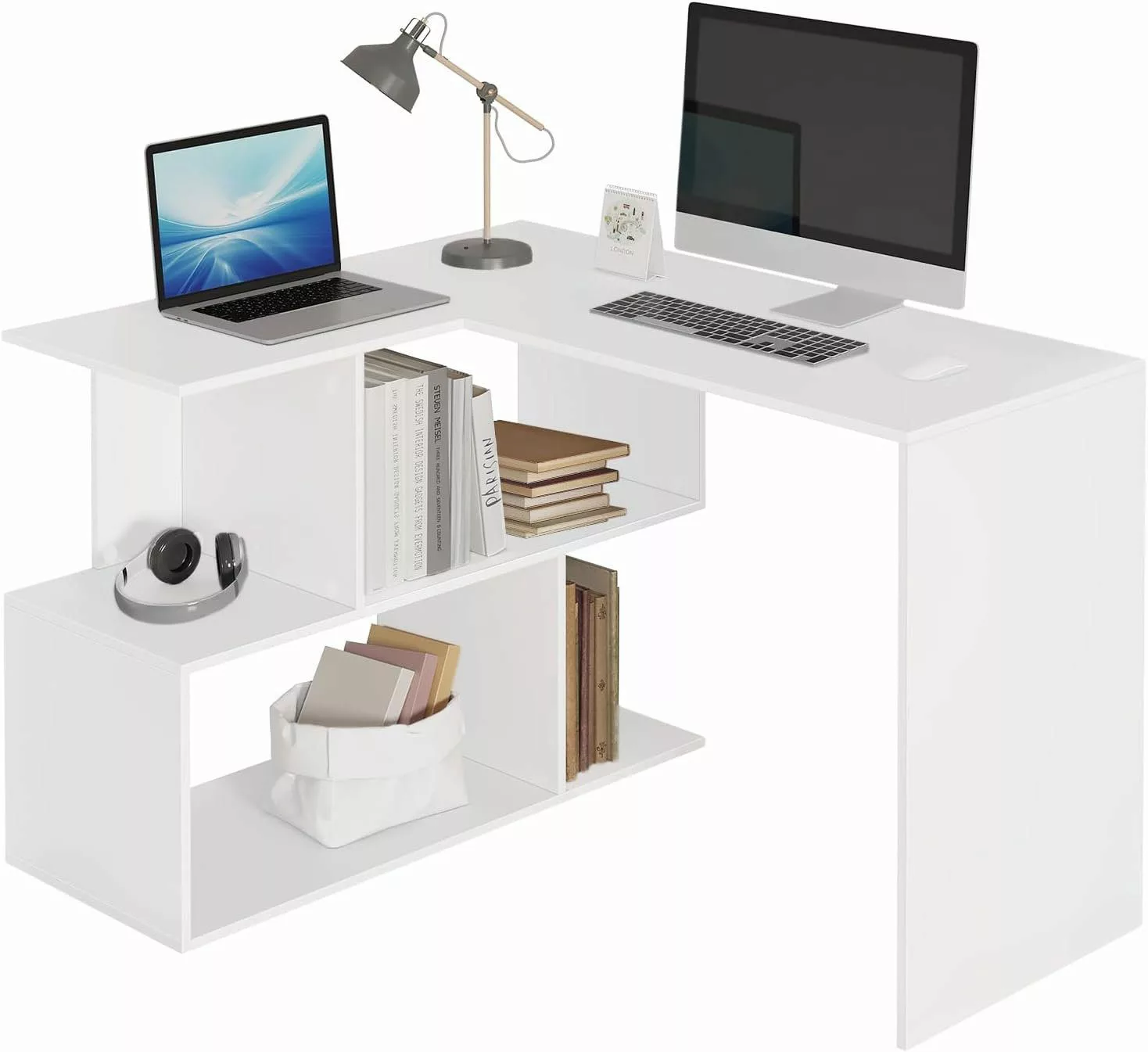 Woltu Schreibtisch (1-St), Computertisch L Form, günstig online kaufen