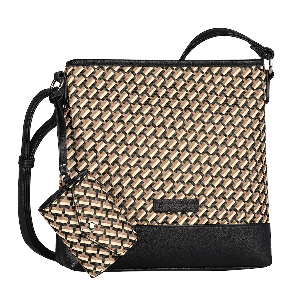 TOM TAILOR Umhängetasche "Xenia", mit raffiniert geometrischen "T" Print de günstig online kaufen