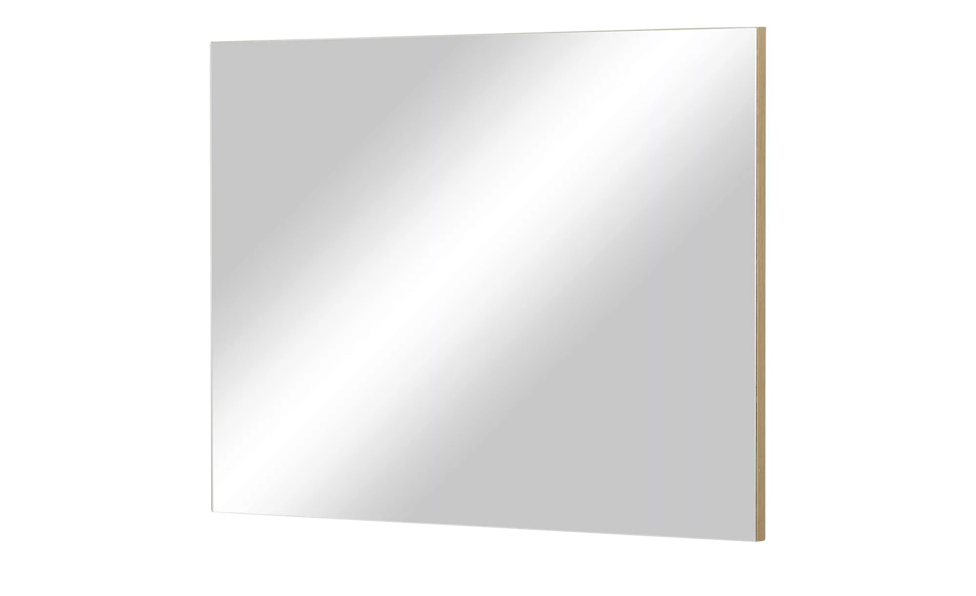 Wohnwert Spiegel 80 x 60 cm Como ¦ holzfarben ¦ Glas,Aluminium,Holz ¦ Maße günstig online kaufen