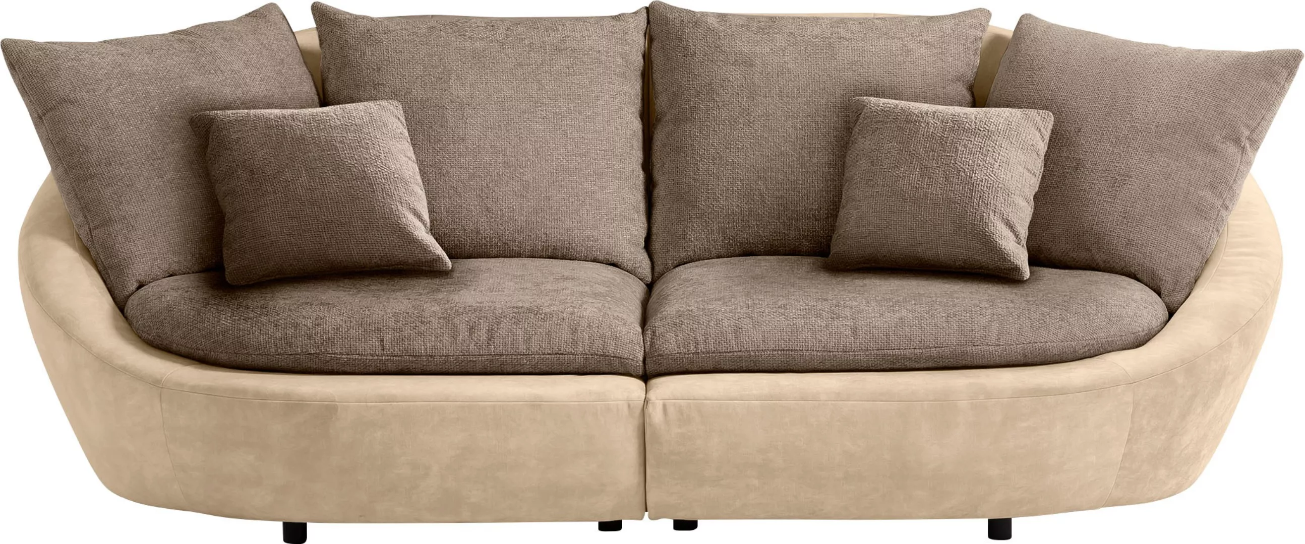 TRENDMANUFAKTUR Big-Sofa »Maui, inklusive 4 Rückenkissen und 2 Zierkissen, günstig online kaufen