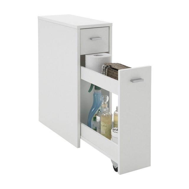 PREISBRECHER Beistellschrank DENIA 1 in weiß - 20x61x45cm (BxHxT) günstig online kaufen