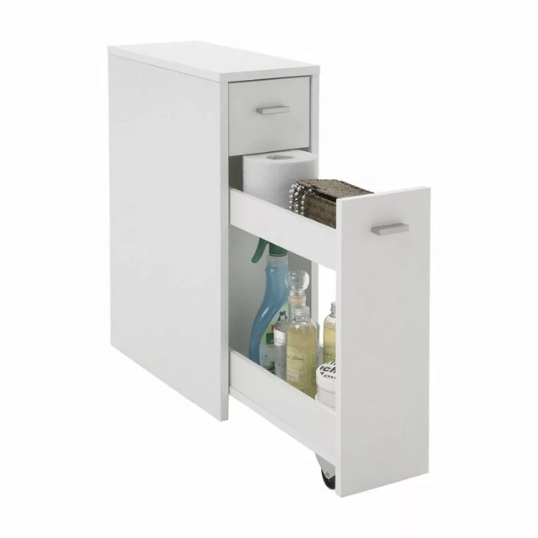 PREISBRECHER Beistellschrank DENIA 1 in weiß - 20x61x45cm (BxHxT) günstig online kaufen