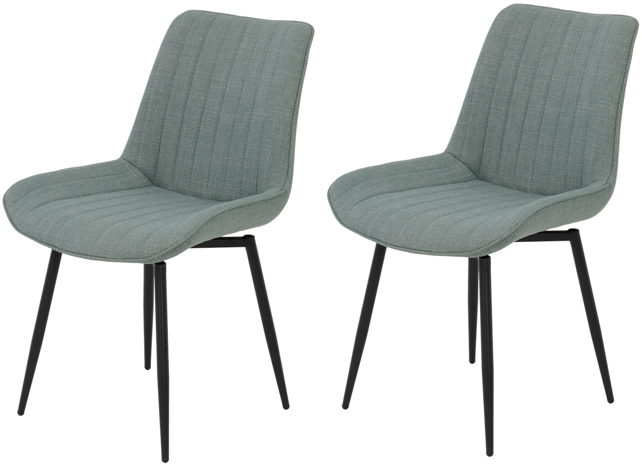 HELA Drehstuhl "Vierfußstuhl BERGEN", (Set), 2 St., Webstoff, Esszimmerstuh günstig online kaufen