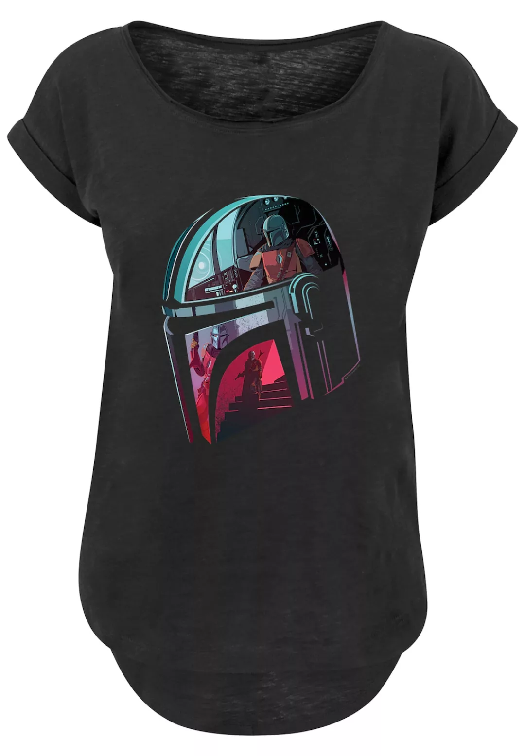 F4NT4STIC T-Shirt "Star Wars Mandalorian Mandalore Helmet Reflection", Prin günstig online kaufen