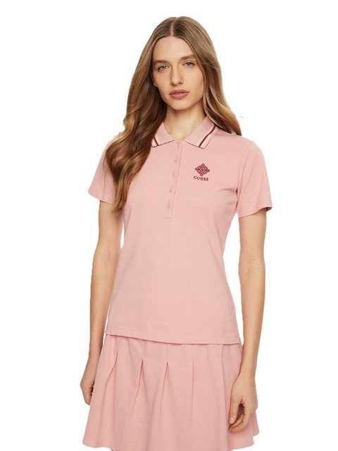 Guess T-Shirt – Suzanne Regular Polo aus Piqué-Baumwollmix günstig online kaufen