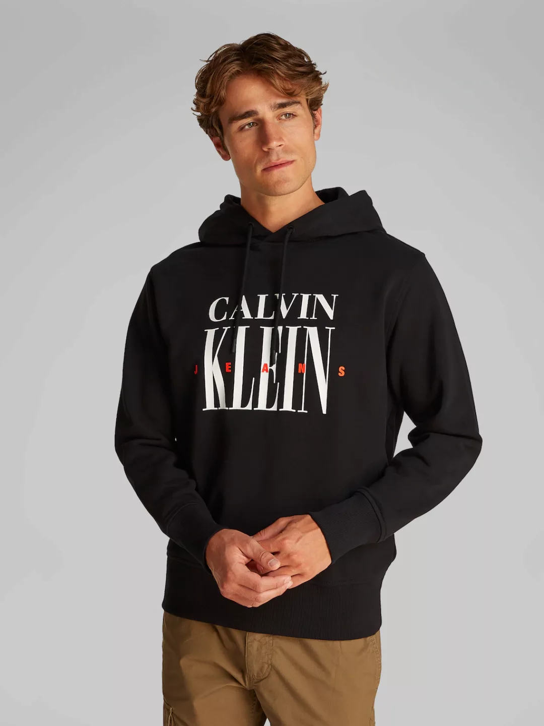 Calvin Klein Jeans Hoodie "SERIF FONT GRAPHIC HOODIE", mit großem Logodruck günstig online kaufen