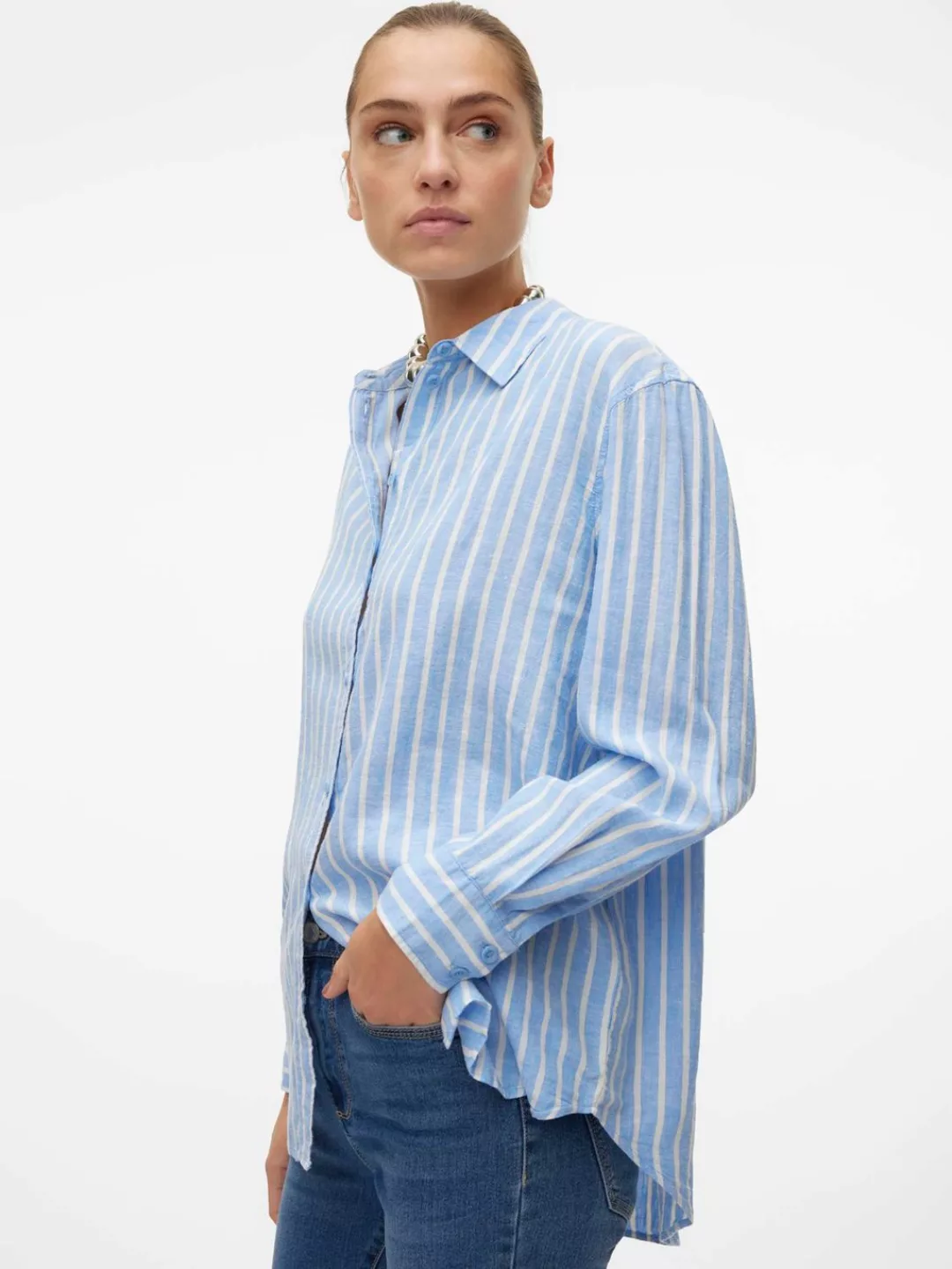 Vero Moda Hemdbluse "VMLINN LINEN LS SHIRT WVN NOOS", hochwertige Qaulität günstig online kaufen