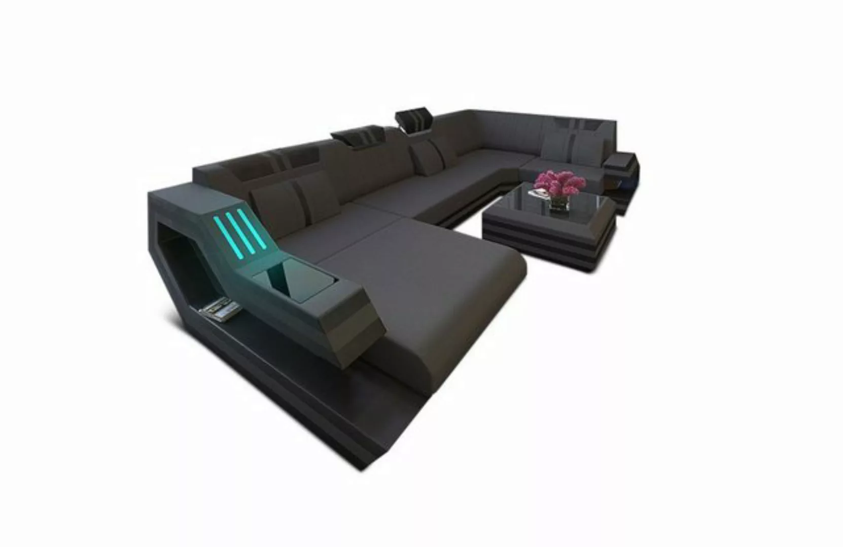 Sofa Dreams Wohnlandschaft Stoff Polstersofa Sofa Ravenna U Form M Mikrofas günstig online kaufen