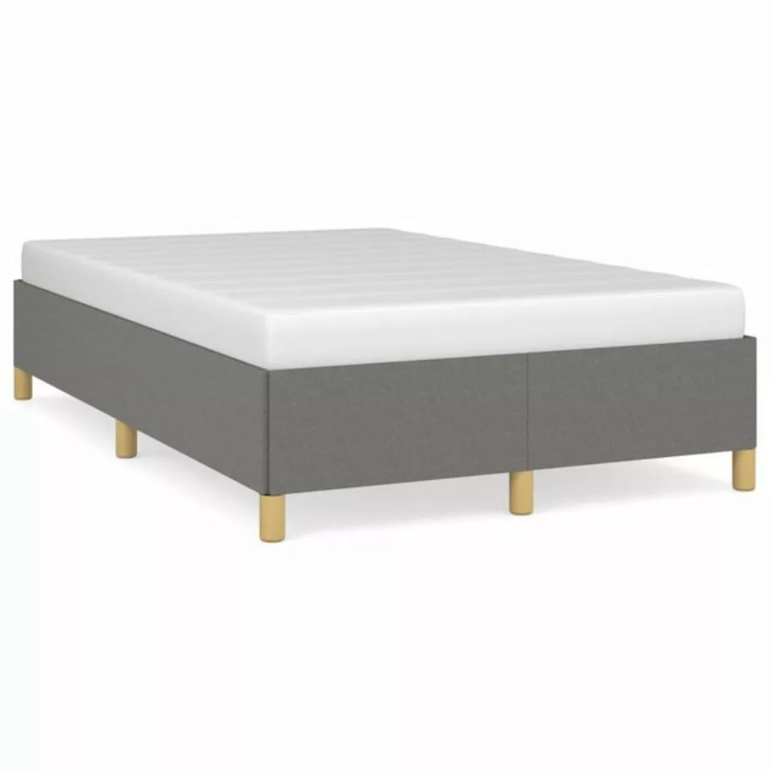 furnicato Bett Bettgestell Dunkelgrau 120x200 cm Stoff günstig online kaufen