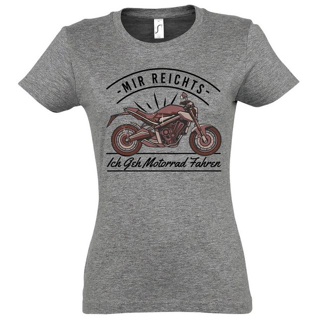 Youth Designz T-Shirt Ich Geh Motorrad Fahren Damen Shirt mit lustigem Bike günstig online kaufen