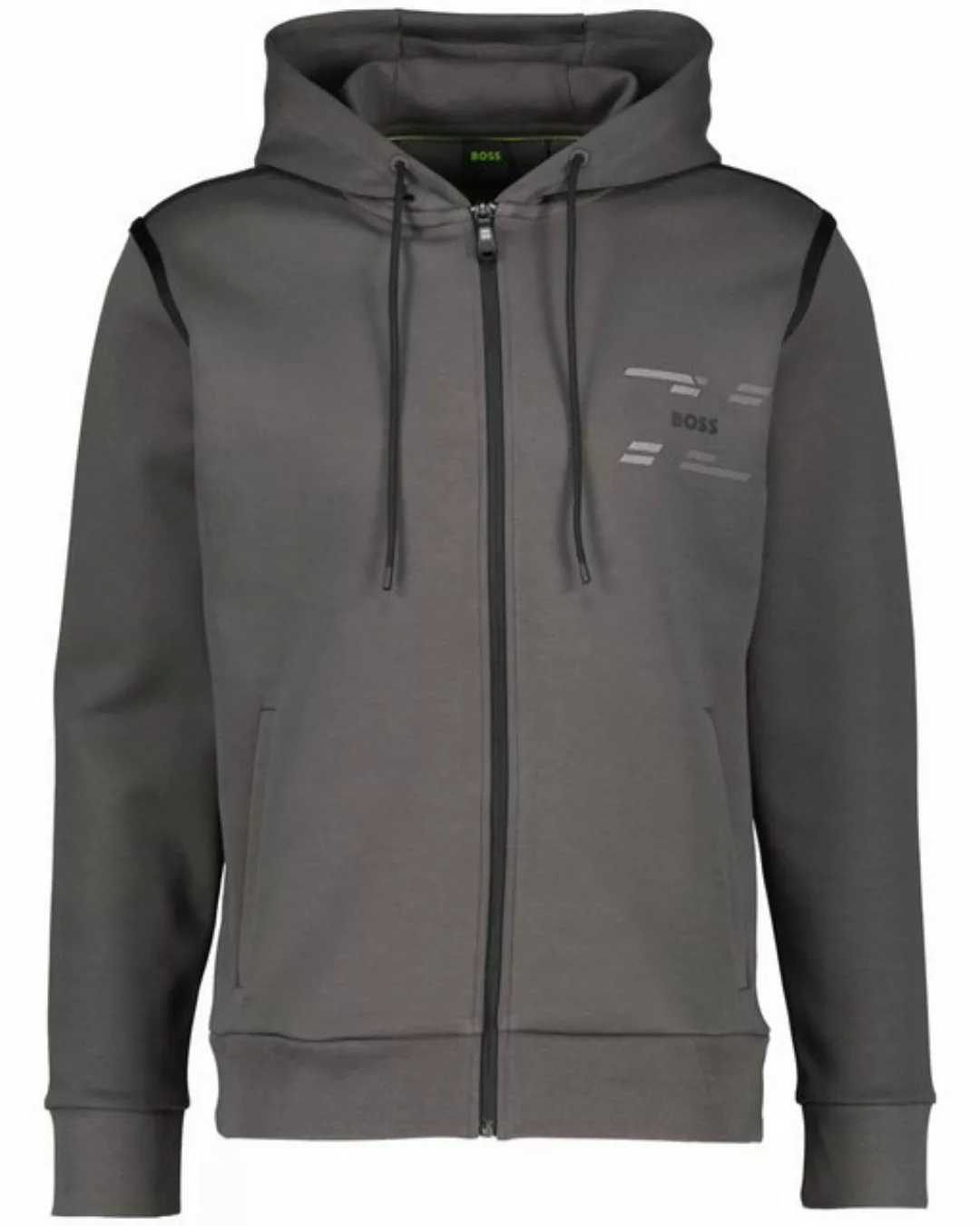 BOSS Sweatjacke Herren Sweatjacke mit Kapuze SAGGY TAPE (1-tlg) günstig online kaufen