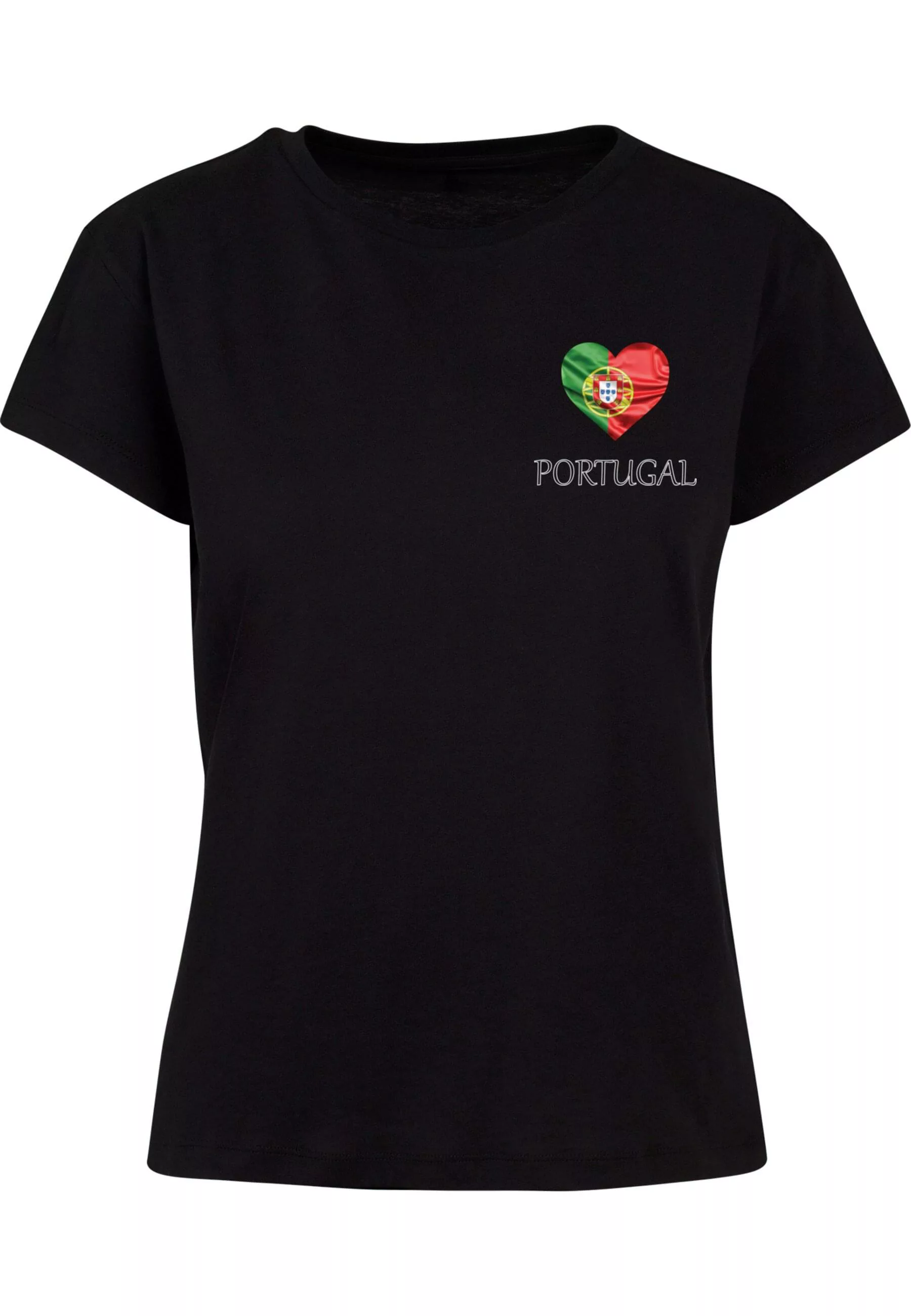 Merchcode T-Shirt "Merchcode Ladies Merchcode Football - Portugal T-shirt" günstig online kaufen