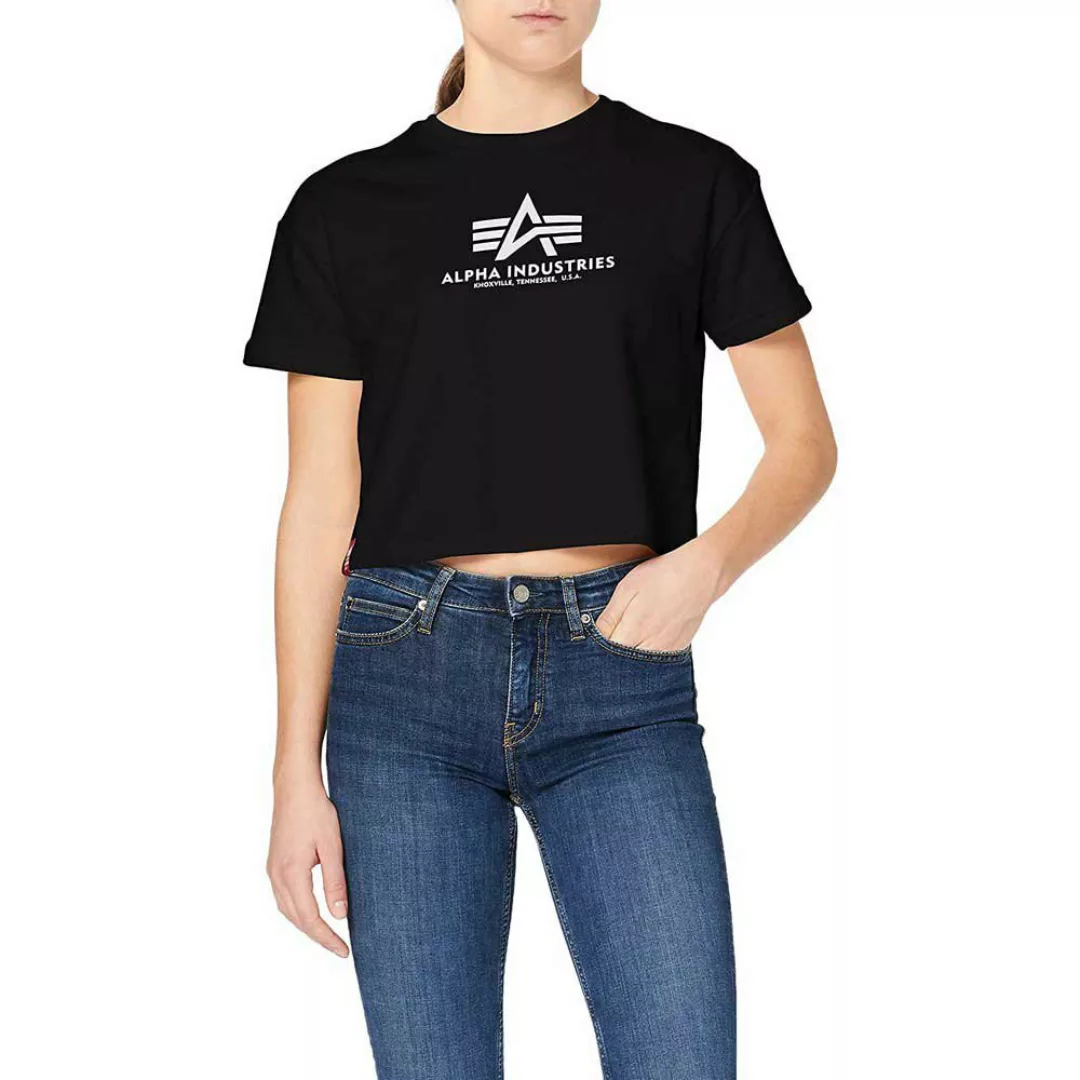 Alpha Industries Basic Boxy Kurzärmeliges T-shirt S Black günstig online kaufen