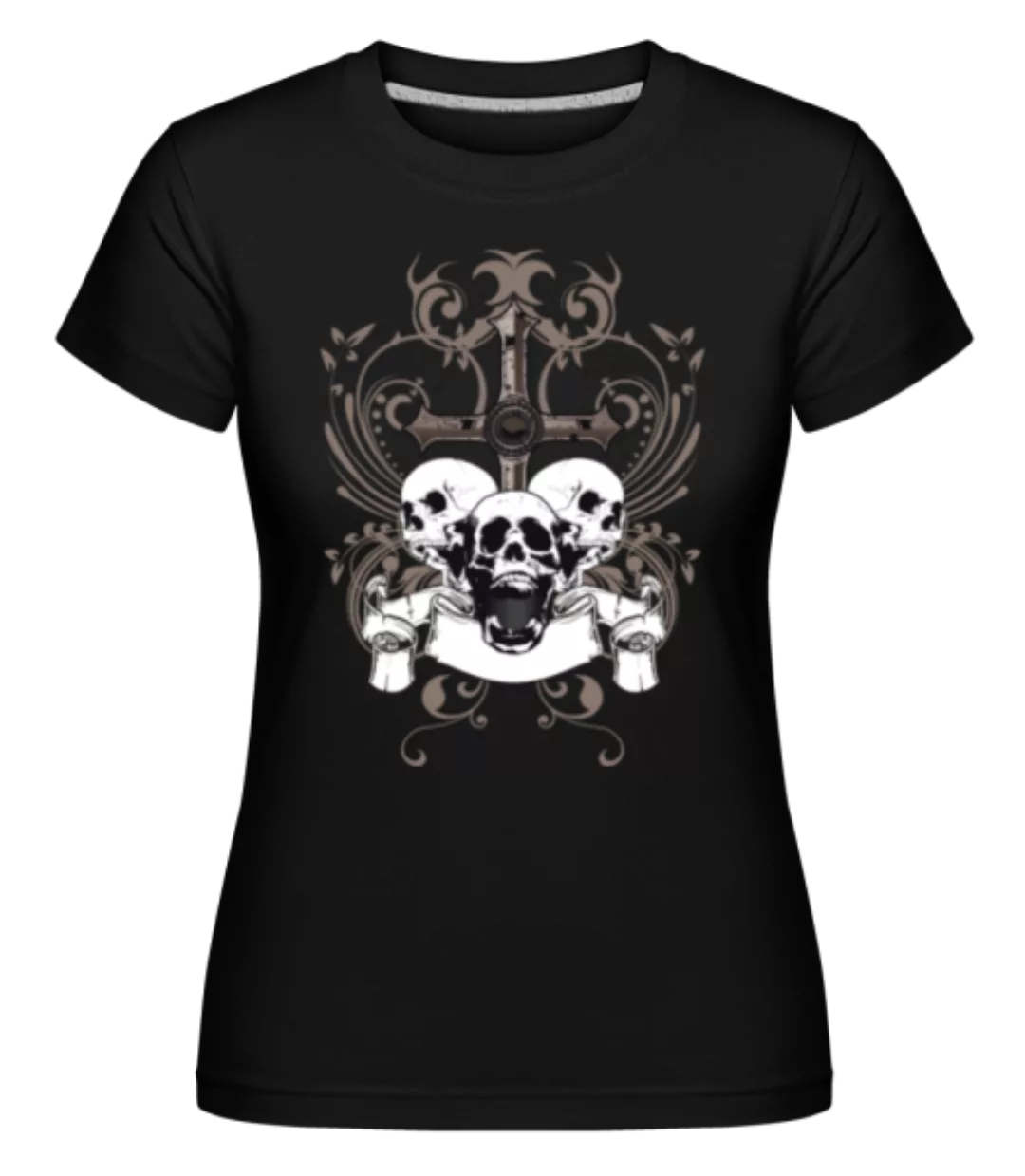 Cross And Skulls · Shirtinator Frauen T-Shirt günstig online kaufen