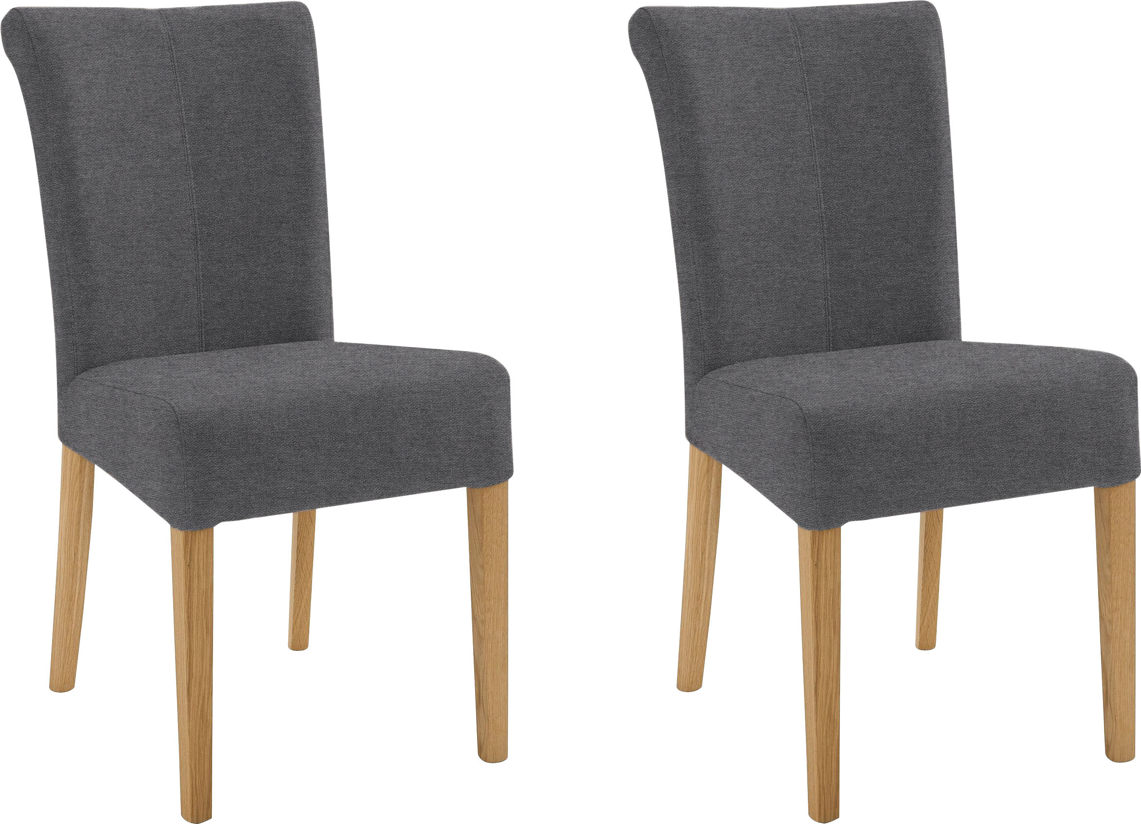 Home affaire 4-Fußstuhl "Barcelona", (Set), 2 St., Struktur fein, Stuhlbein günstig online kaufen