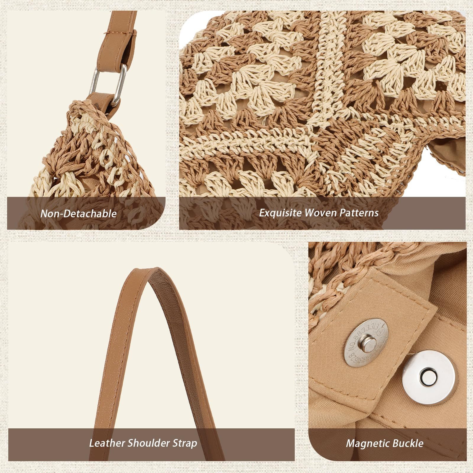 ZEUOPQ Strandtasche Strohtasche Strandtaschen für Damen, günstig online kaufen