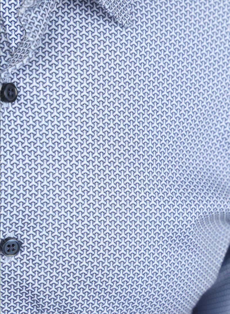 DESOTO Hemd Druck Blau  - Größe XXL günstig online kaufen