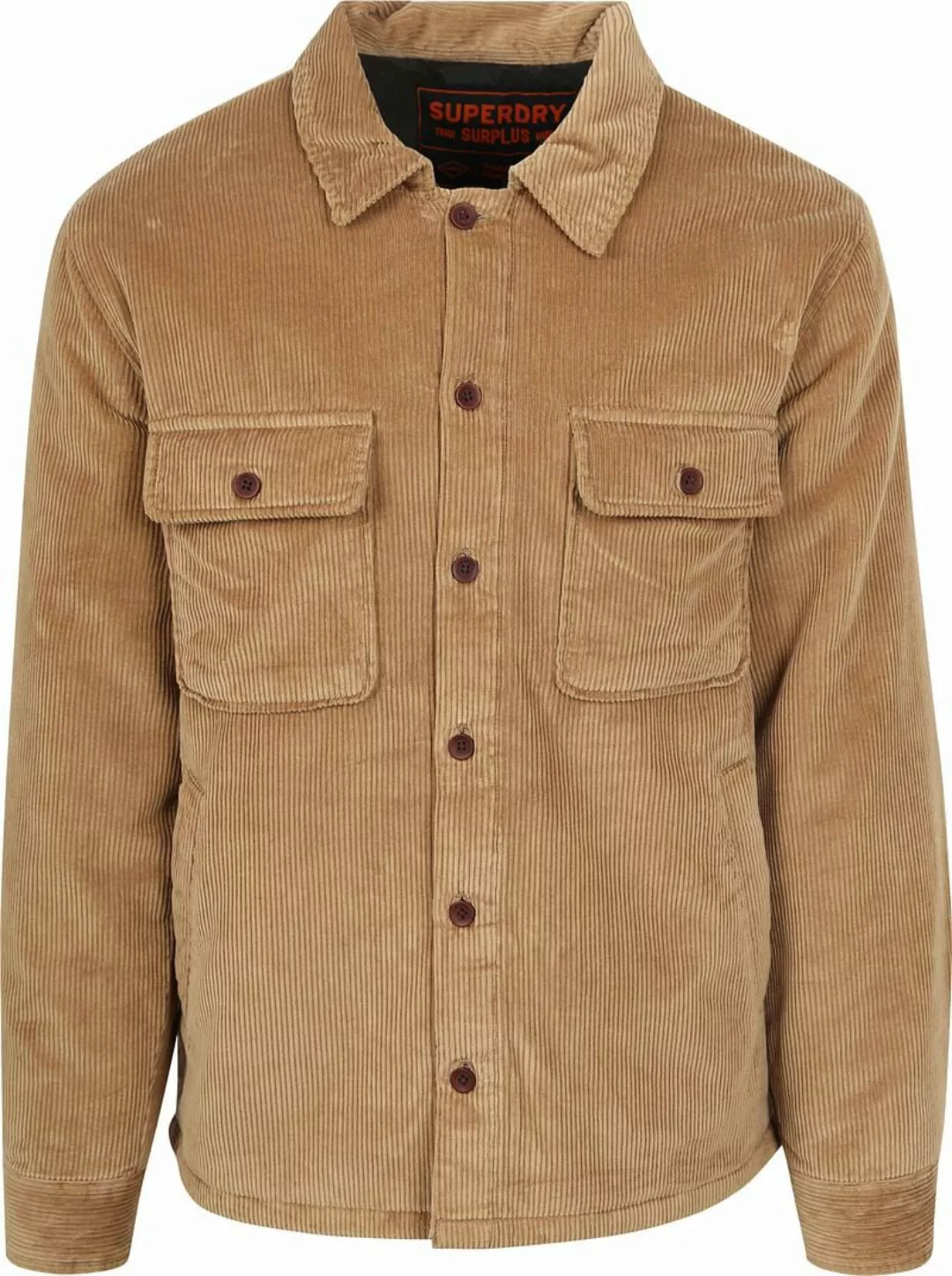 Superdry Overshirt Corduroy Brown - Größe XL günstig online kaufen