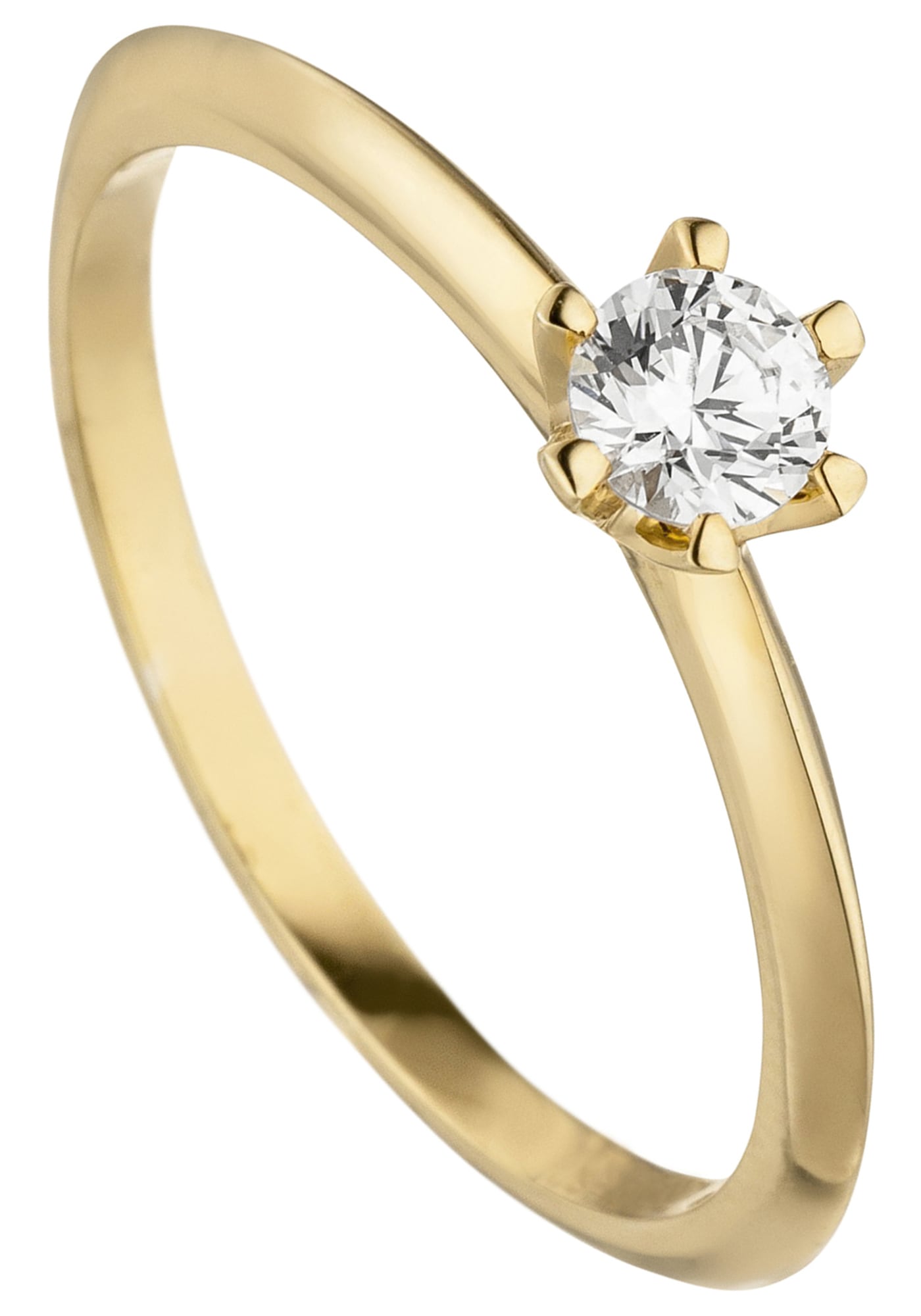 JOBO Fingerring "Ring mit Diamant Brillant 0,25 ct.", 585 Gold günstig online kaufen