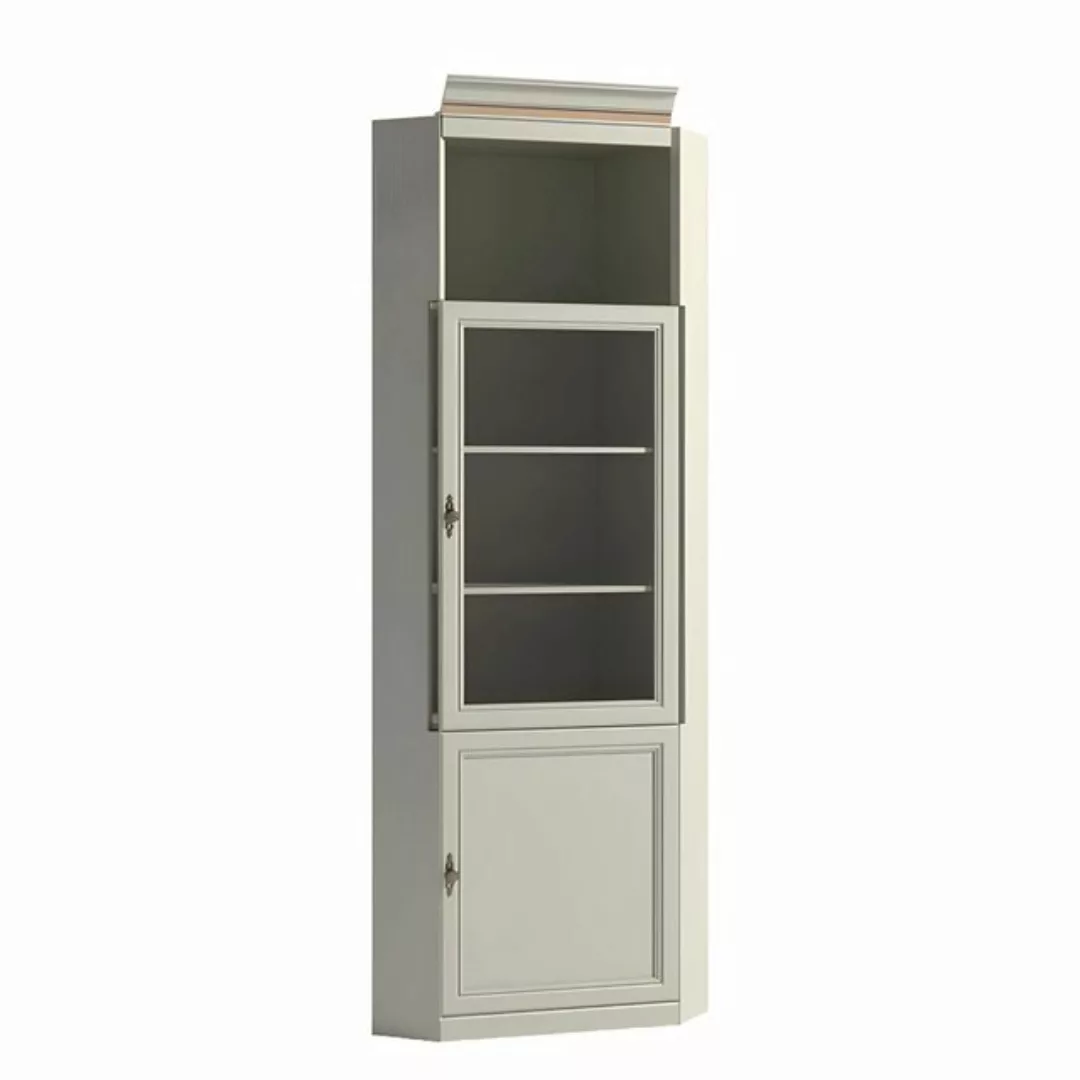 JVmoebel Eckvitrine Eckvitrine Vitrine Eckschrank Glasvitrine Eckregal Eckm günstig online kaufen