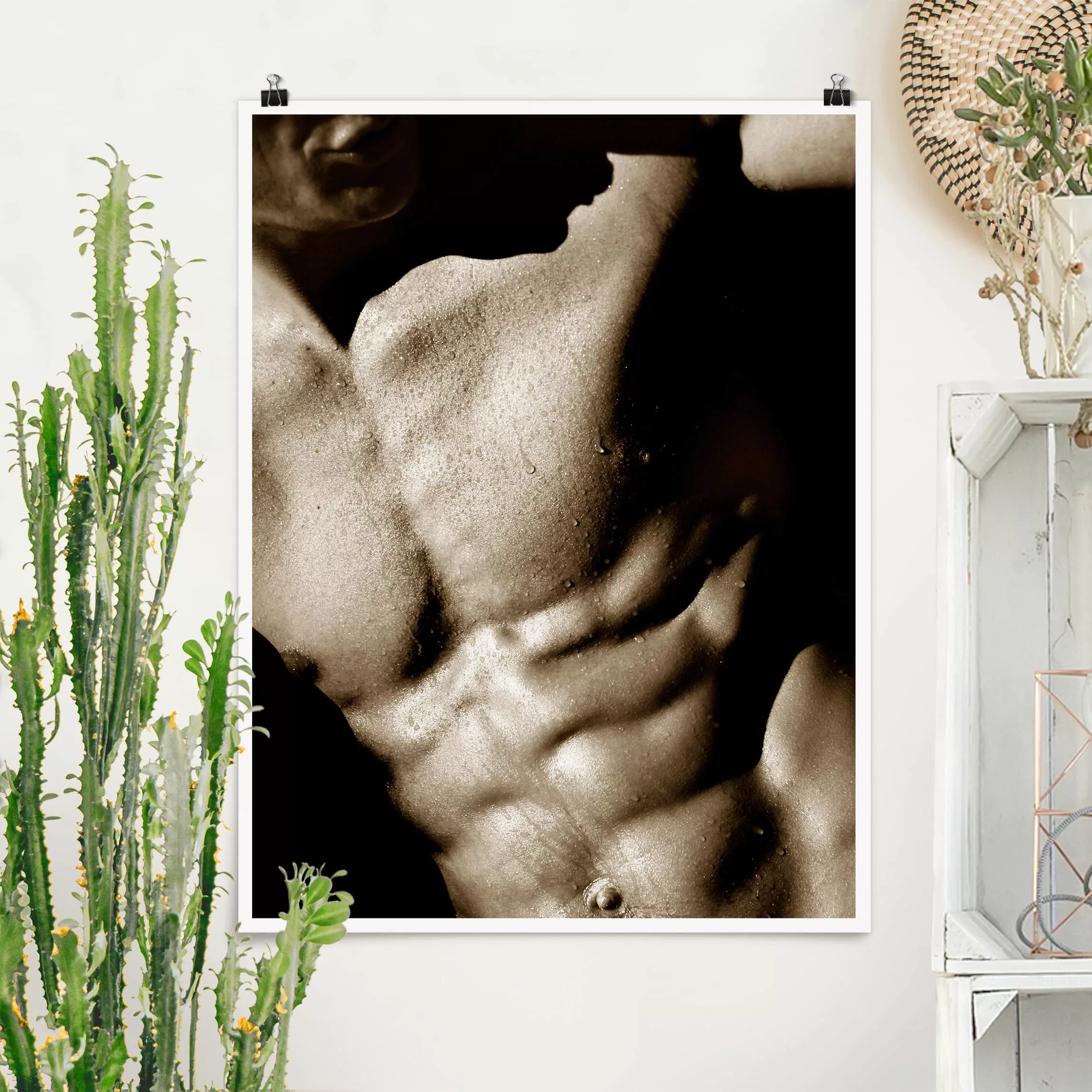 Poster Akt & Erotik - Hochformat Sixpack günstig online kaufen