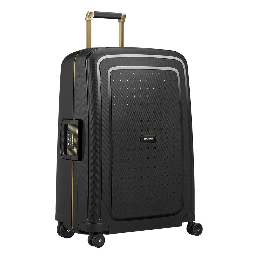 Samsonite S´cure Dlx Spinner 69/25 79l Trolley One Size Black/Gold Deluscio günstig online kaufen