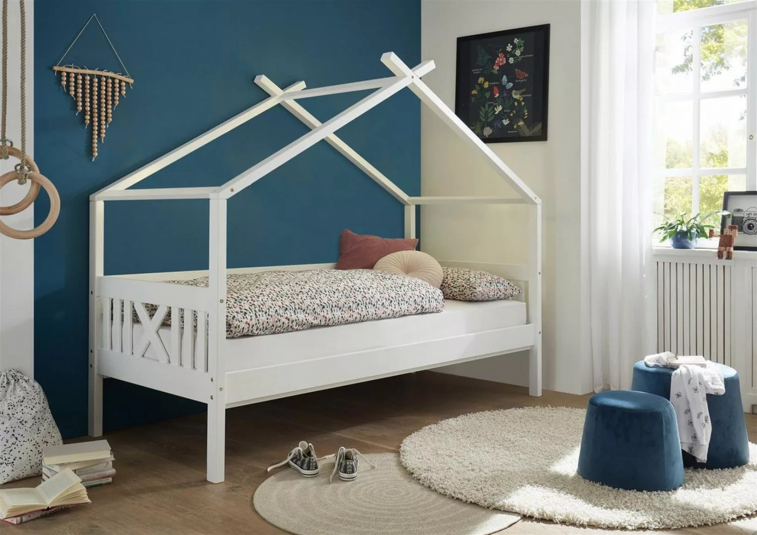 möbelando Kinderbett Liliane, LILIANE Stilvolles Einzelbett 90 x 200 cm mit günstig online kaufen