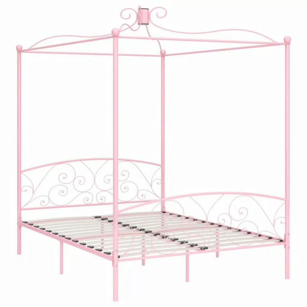 Himmelbett-gestell Rosa Metall 180 X 200 Cm günstig online kaufen