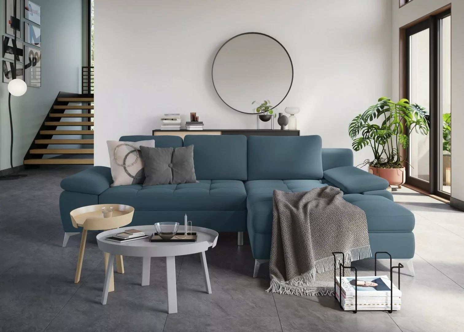 sit&more Ecksofa Latigo L-Form, mit Recamiere, wahlweise mit Bettfunktion u günstig online kaufen