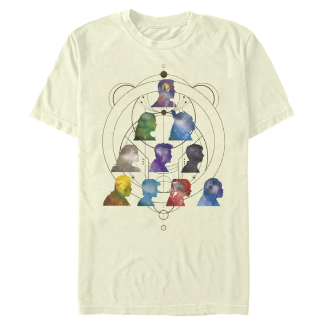 Marvel - Les Éternels - Gruppe Silhouette Heads - Männer T-Shirt günstig online kaufen